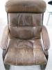 Brown leather chair